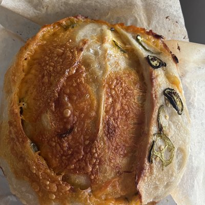 Jalapeño Cheddar Sourdough Boule