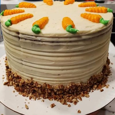 8in Triple Layer Carrot Cake With Or without Nuts