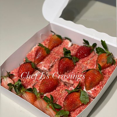 Strawberry Crunch Brownies