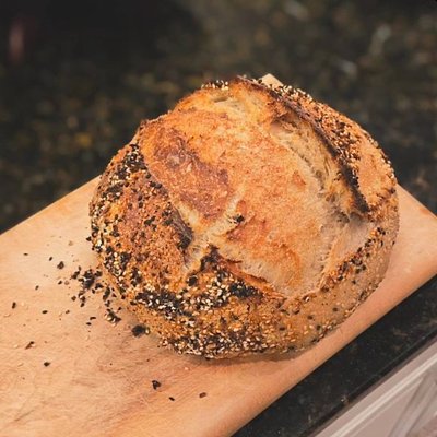 Everything But The Bagel Sourdough Boule