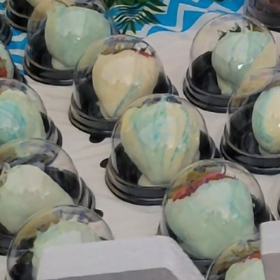 White And Blue Strawberry's 