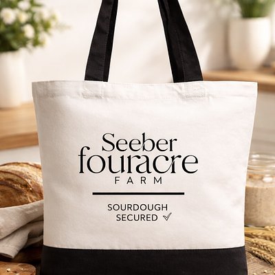 Seeber Farms canvas market tote 
