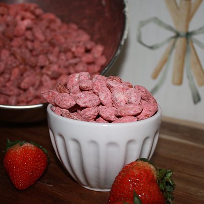Strawberry Yogurt Covered Almonds