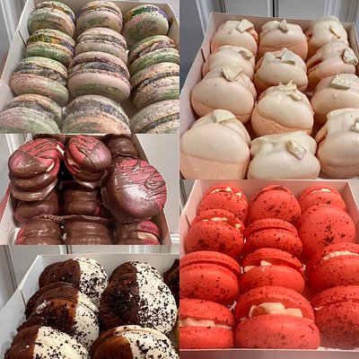 French Macarons 1/2 Dozen Plain Macarons 