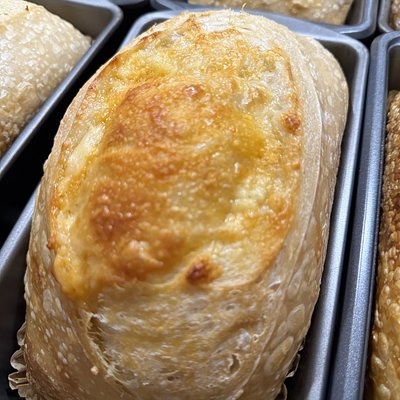 1/2 Loaf Asiago Cheese Blend Sourdough Bread