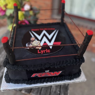 10” Square WWE Cake