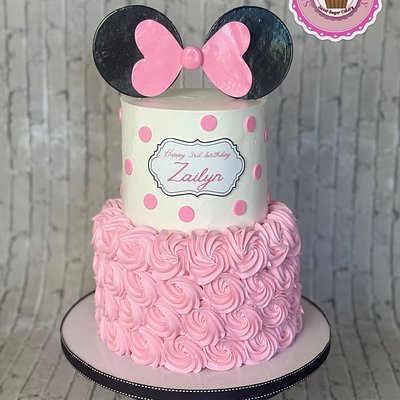 Pink Minnie Mouse Cake 