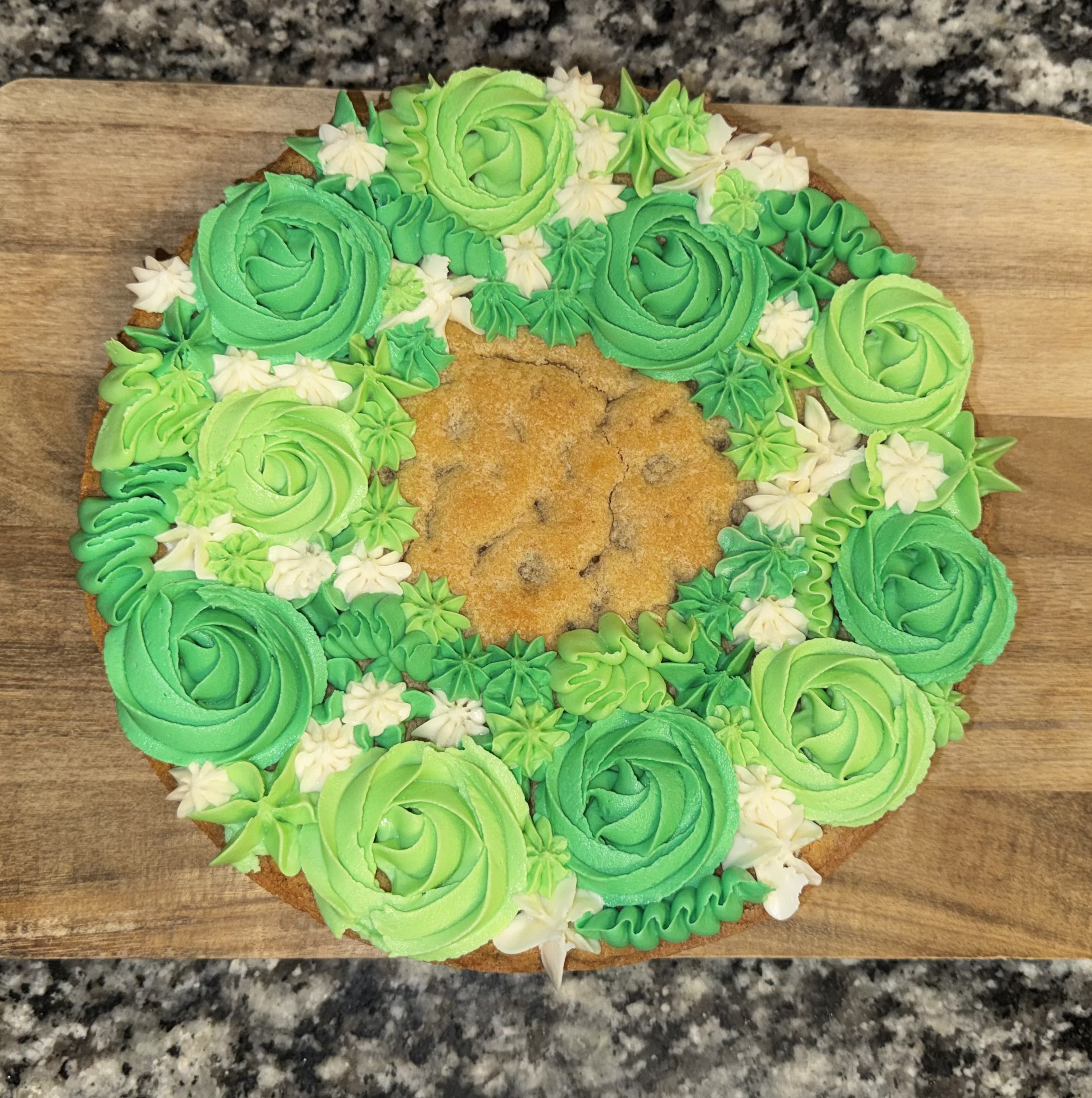 Floral Rosette Cookie Cake