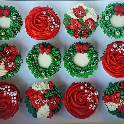 ✨🎄Christmas Garden Cupcakes🌹✨