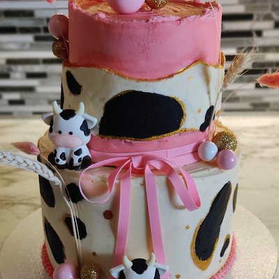 10" and 6" 2 Tiered Cake 