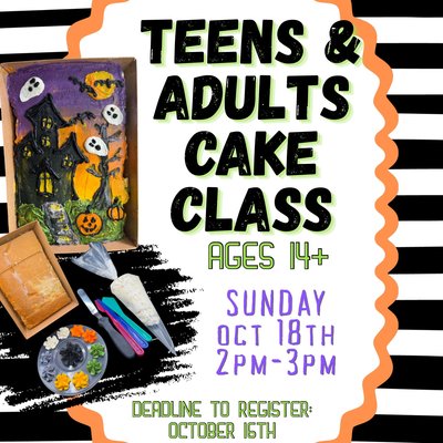 Teens/Adults Halloween Cake Class