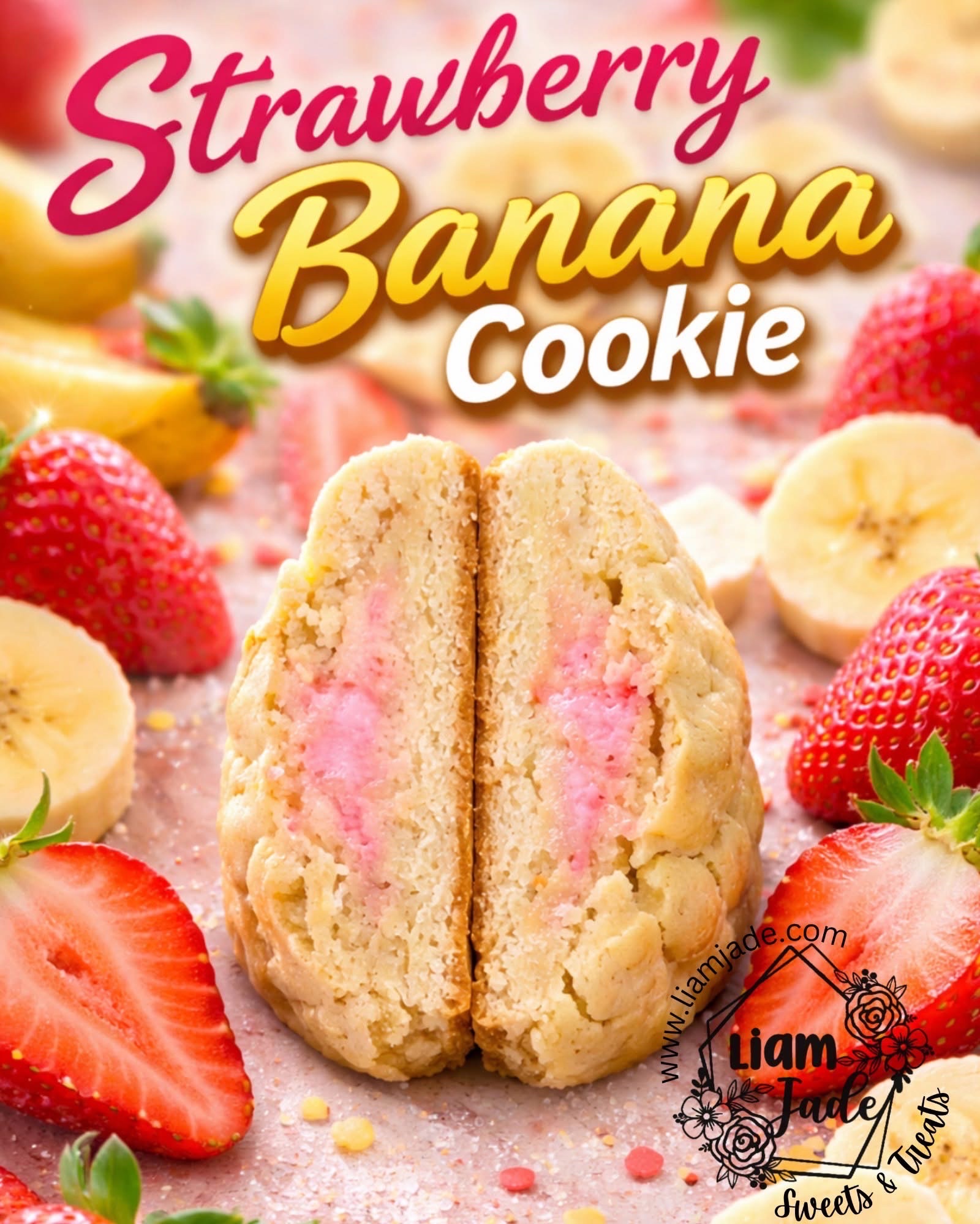 Strawberry Stuffed Banana Pudding