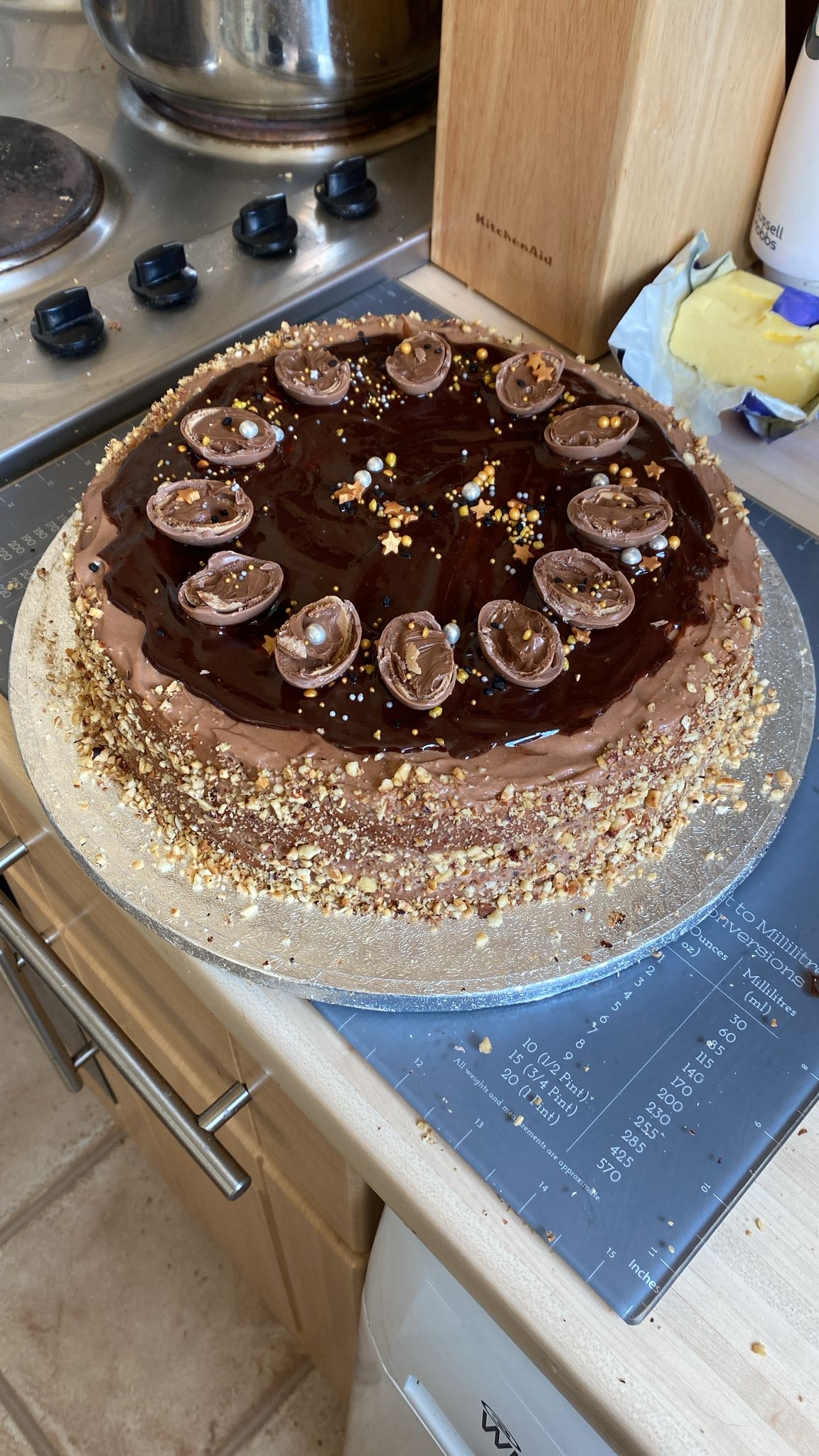 ChocNut Cake Round Big Tray