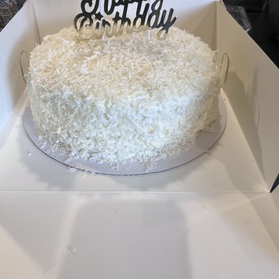 Homemade Coconut Cream Cake 