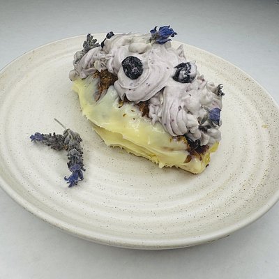 Blueberry Chantilly Filled Croissant