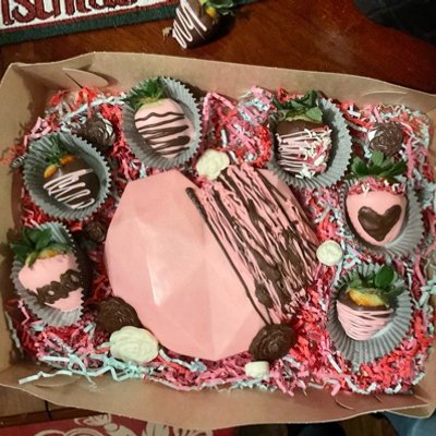 Breakable Chocolate heart Box w/o Letters