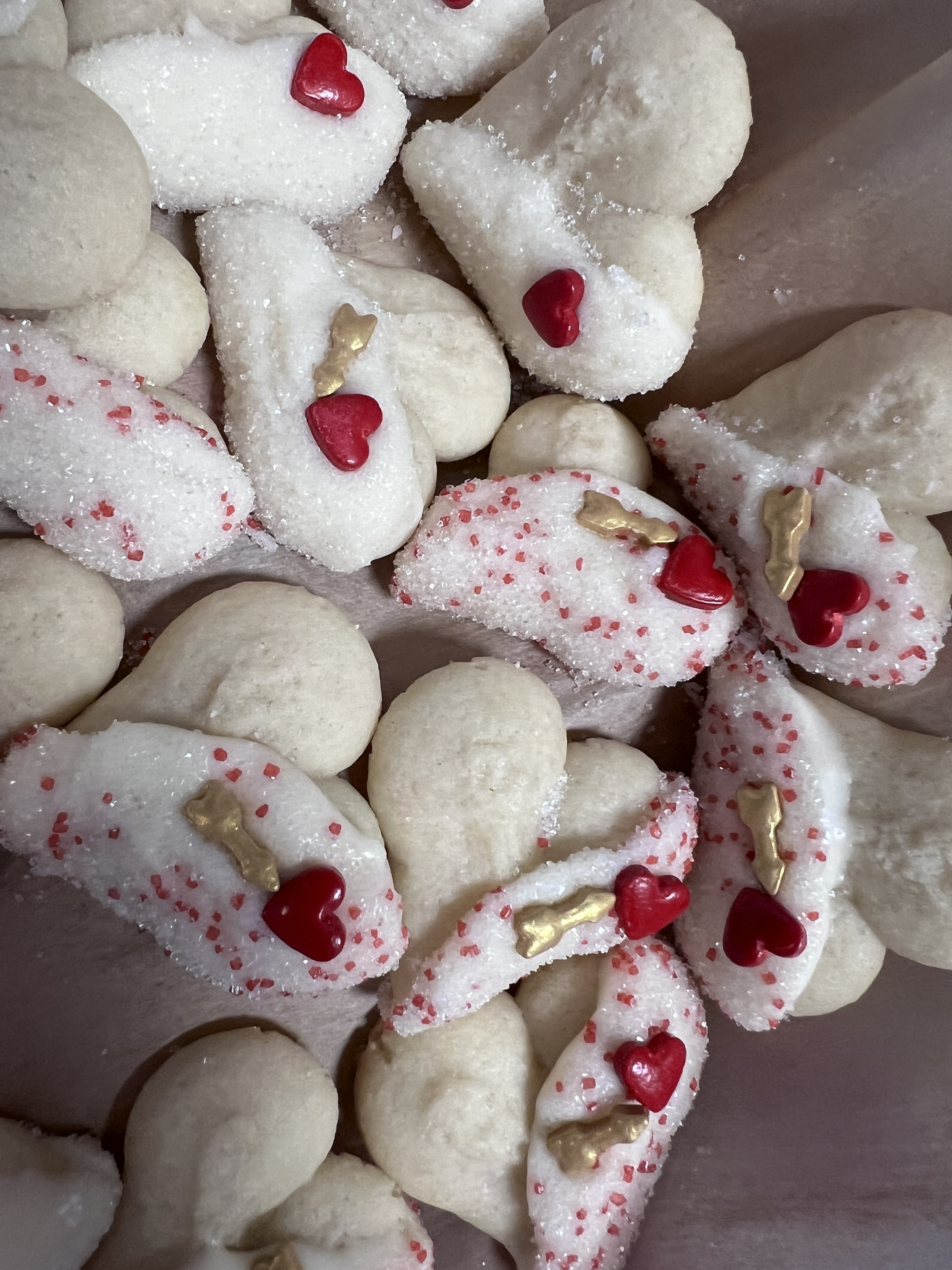 Quart Jar of Dipped Butter Cookies 