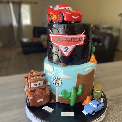 Two-Tier Custom Cake