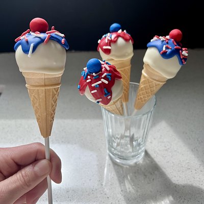 Ice Cream Cone Cake Pops