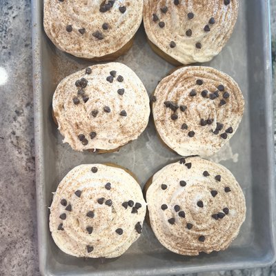 Pumpkin Chocolate Chip With Cream Cheese Frosting Dozen