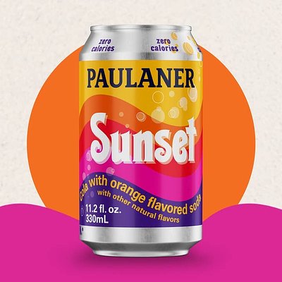 “Spezi” ZERO Paulaner Sunset imported German Orange-Cola (zero calorie)