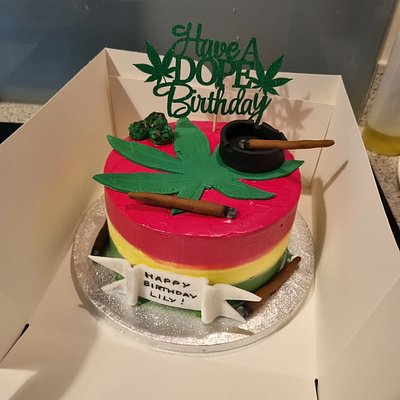 Smokers Birthday cake