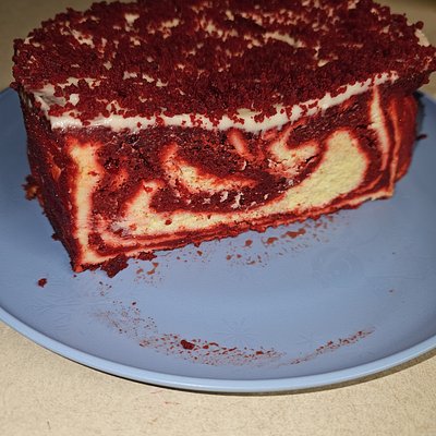 9" Layered Red Velvet Cheesecake 