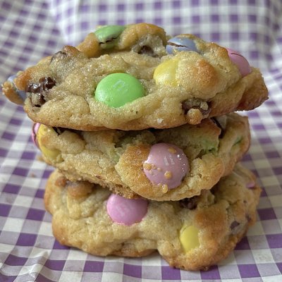 Springtime M&M Cookies