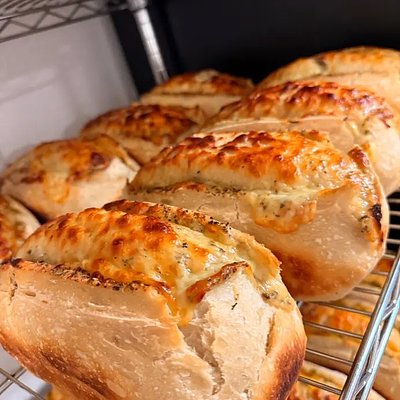 Italian Mozzarella Garlic Sourdough Loaf