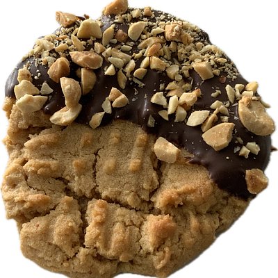 Chocolate Dipped Peanut Butter Cookies - 1/2 Dozen