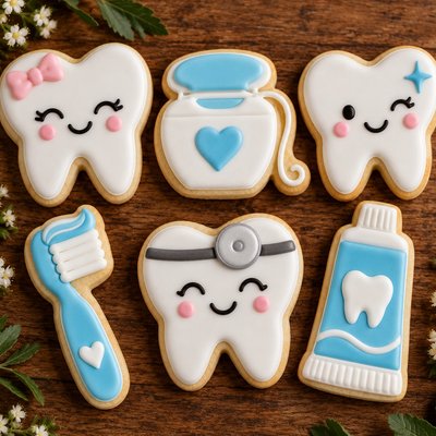 Dentist Set Theme Cookies 