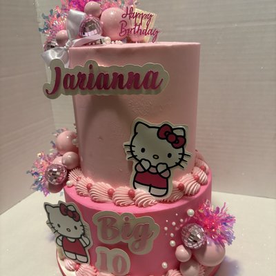 2 Tier Cake ( 6 Inch & 8 Inch ) ( 2 Flavors ) ( Pricing Increases With Design Complexity )