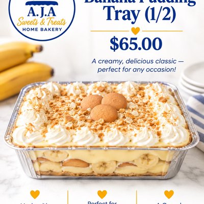 Banana Pudding Tray 1/2