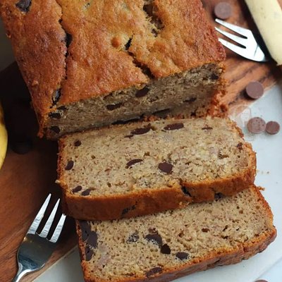 Sourdough Banana Chocolate Chip Bread 