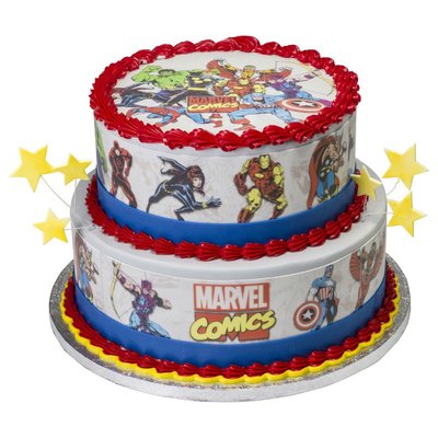 Two Tier Edible Image Cake
