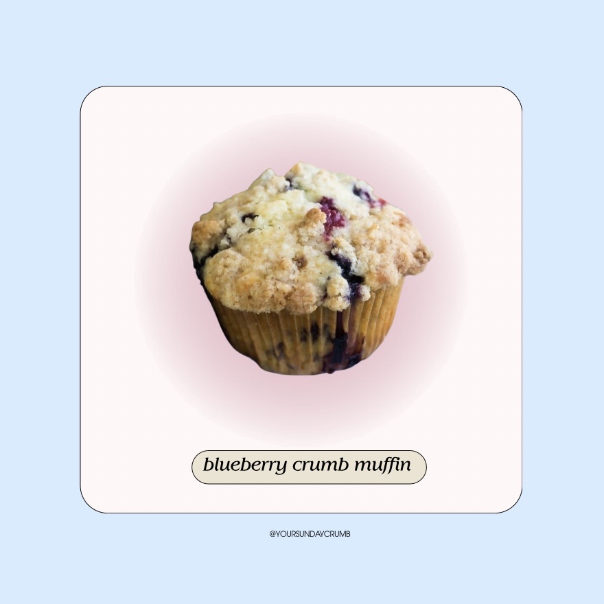Blueberry Crumb Muffins (4ct)