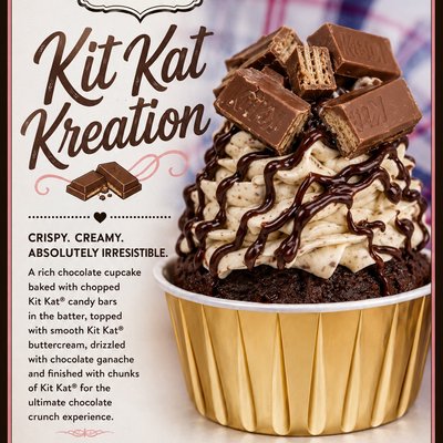 Kit Kat Kreation Cupcake 