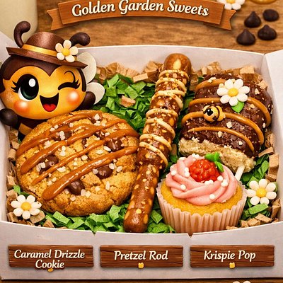 🍫 Drizzle’s Golden Garden Sweets