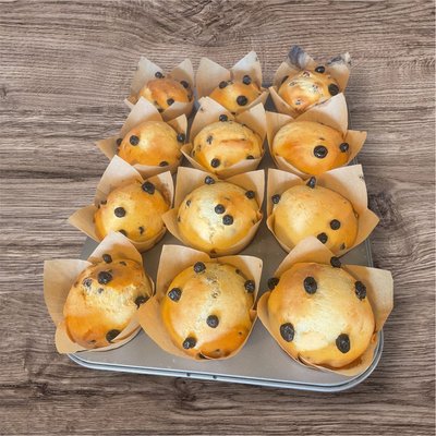 Lemon blueberry Sourdough Muffins