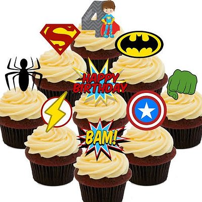 Inedible Themed Cupcake Toppers (6 Pack)