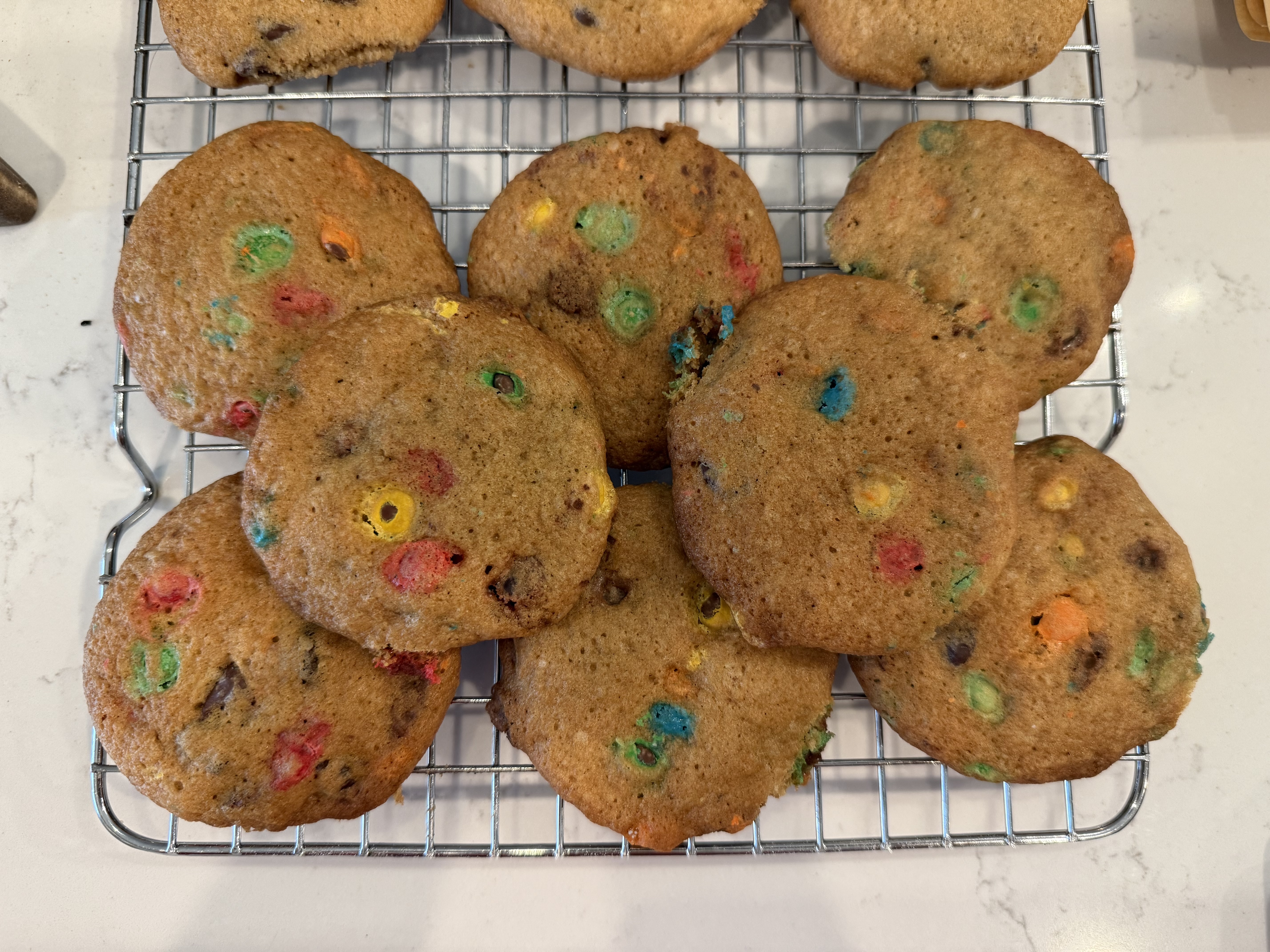M&M Sourdough Cookies
