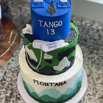 Three Tiered Cake 10/8/6 Inches 