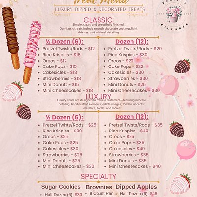 Treat Menu