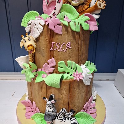 2 Tiered Children's Birthday Cakes. 