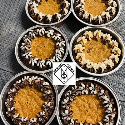 Individual 4” Peanut butter brownie Cookie With Icing