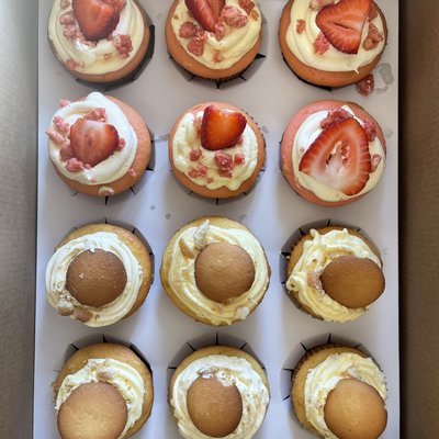 Half & Half  Cupcakes Dozen 