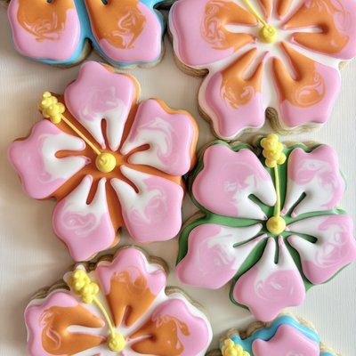 Hibiscus Flower Sugar Cookies