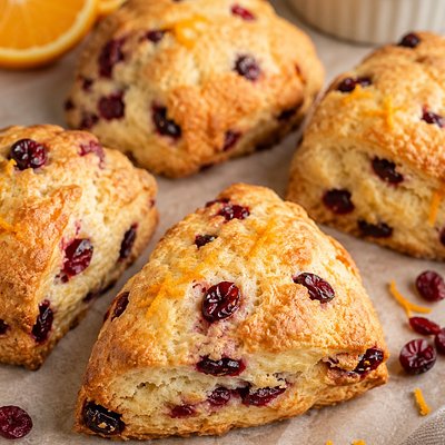 Orange cranberry scones 