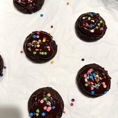 Cosmic Brownie Fudge Cookies
