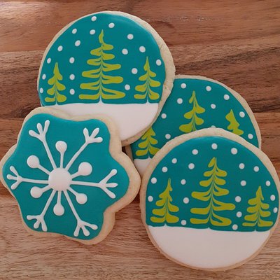 Snow Iced Sugar Cookies